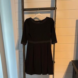 Max Studio Dress in Black with Pattern